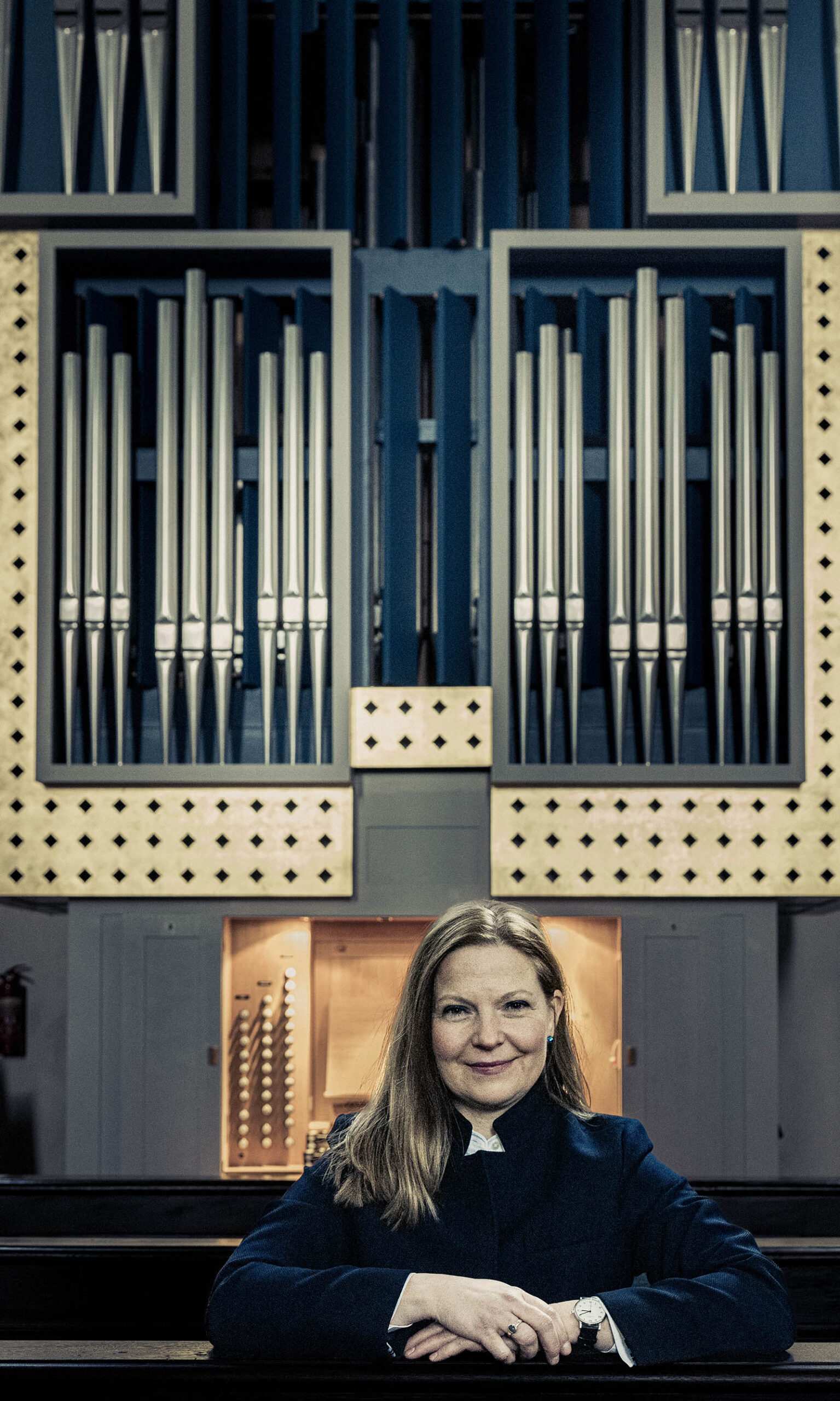 Anke Willwohl an der Orgel